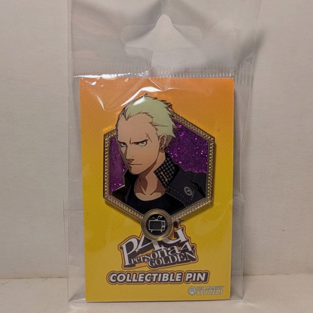 Persona 4 Golden Kanji Tatsumi Enamel Pin Official Atlus Collectible Lapel Badge